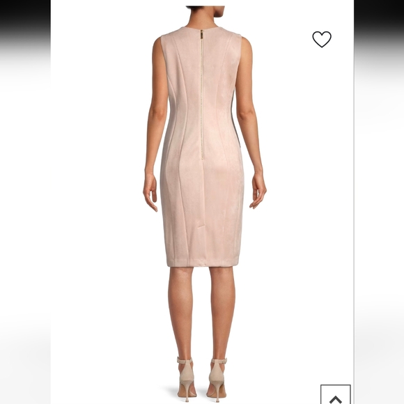 Calvin Klein Faux Suede Sheath Dress, size 12 - Picture 4 of 16